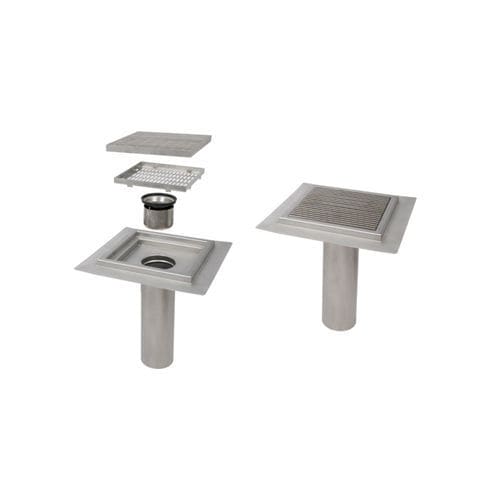 Piletta in acciaio galvanizzato - COLLECTUS - Richard Brink GmbH & Co KG - per cucina / per doccia / con griglia