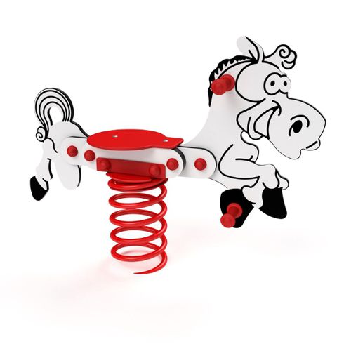 Gioco a molla in HDPE - 3409A HORSE - Astrus Playgrounds - animale / monoposto