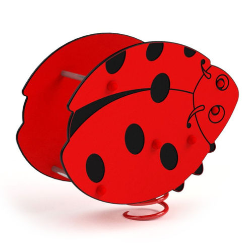 Gioco a molla in metallo - LADYBUG - Astrus Playgrounds - in HDPE / animale / natura