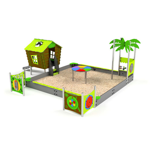Struttura ludica per parco giochi - 3211S - Astrus Playgrounds - in HDPE / in metallo / modulare