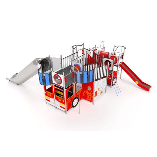 Struttura ludica per parco giochi - 3112S - Astrus Playgrounds - in HDPE / in metallo / modulare