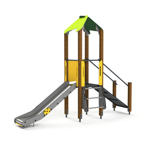 Struttura ludica per parco giochi - 10007 - Astrus Playgrounds - in acciaio inossidabile / in acciaio galvanizzato / in acciaio con rivestimento a polvere