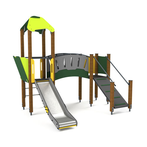 Struttura ludica per parco giochi - 10010 - Astrus Playgrounds - in acciaio inossidabile / in acciaio galvanizzato / in acciaio con rivestimento a polvere