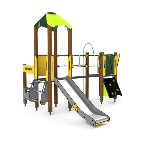 Struttura ludica per parco giochi - 10013 - Astrus Playgrounds - in acciaio inossidabile / in acciaio galvanizzato / in acciaio con rivestimento a polvere