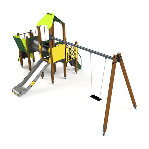 Struttura ludica per parco giochi - 10015 - Astrus Playgrounds - in acciaio inossidabile / in acciaio galvanizzato / in acciaio con rivestimento a polvere