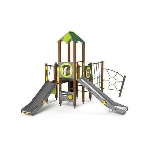 Struttura ludica per parco giochi - 10022 - Astrus Playgrounds - in legno / in acciaio / in HDPE