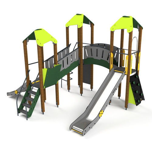 Struttura ludica per parco giochi - 10023 - Astrus Playgrounds - in legno / in metallo / in HDPE