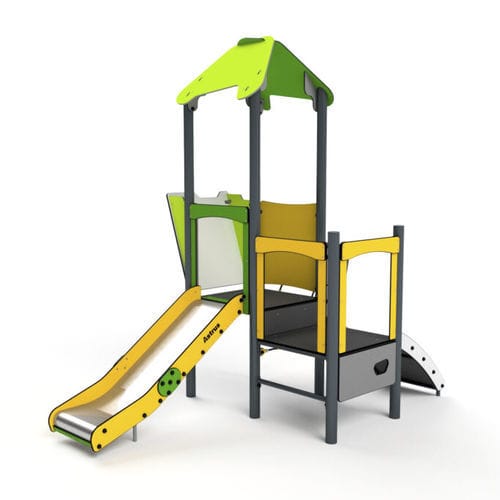 Struttura ludica per parco giochi - 11011 - Astrus Playgrounds - in metallo / in HDPE / modulare
