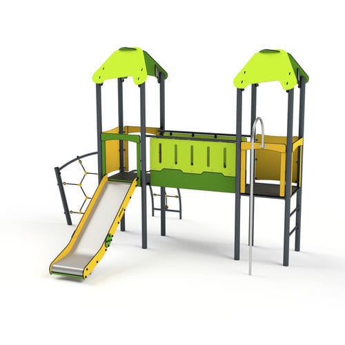 Struttura ludica per parco giochi - 11020 - Astrus Playgrounds - in metallo / in HDPE / modulare