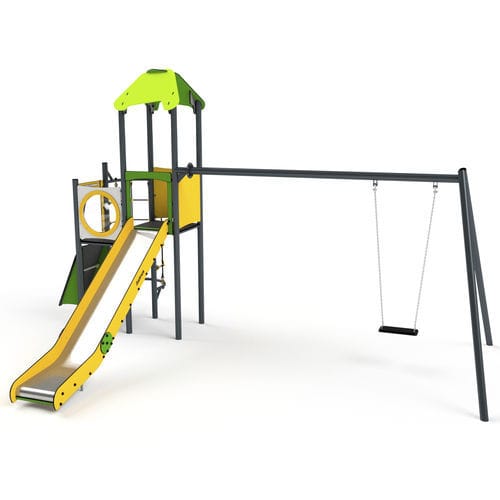 Struttura ludica per parco giochi - 11023 - Astrus Playgrounds - in metallo / in HDPE / modulare