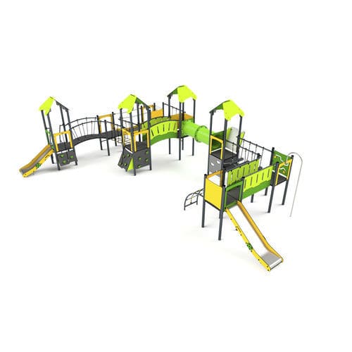 Struttura ludica per parco giochi - 11035 - Astrus Playgrounds - in metallo / in HDPE / modulare