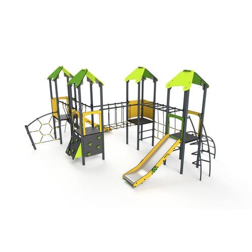 Struttura ludica per parco giochi - 11034 - Astrus Playgrounds - in metallo / in PEHD / modulare