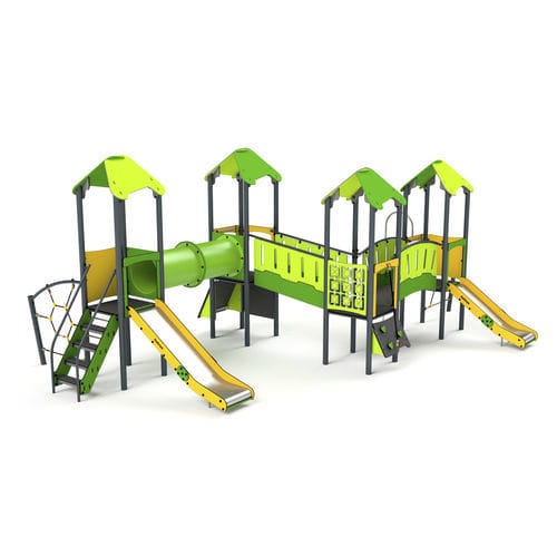 Struttura ludica per parco giochi - 11042 - Astrus Playgrounds - in metallo / in HDPE / modulare