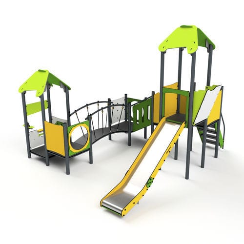 Struttura ludica per parco giochi - 11043 - Astrus Playgrounds - in metallo / in HDPE / modulare