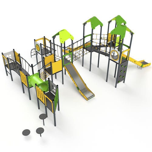 Struttura ludica per parco giochi - 11051 - Astrus Playgrounds - in metallo / in HDPE / modulare