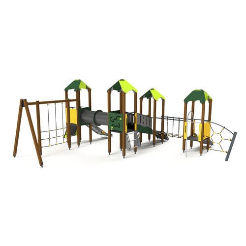 Struttura ludica per parco giochi - 10034 - Astrus Playgrounds - in metallo / in legno / in HDPE