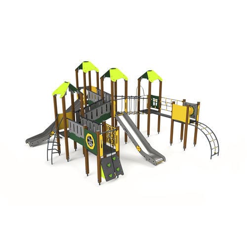 Struttura ludica per parco giochi - 10037 - Astrus Playgrounds - in metallo / in legno / in HDPE