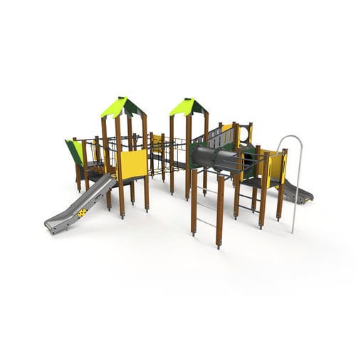 Struttura ludica per parco giochi - 10038 - Astrus Playgrounds - in metallo / in legno / in HDPE