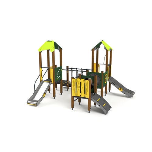 Struttura ludica per parco giochi - 10039 - Astrus Playgrounds - in metallo / in legno / in HDPE