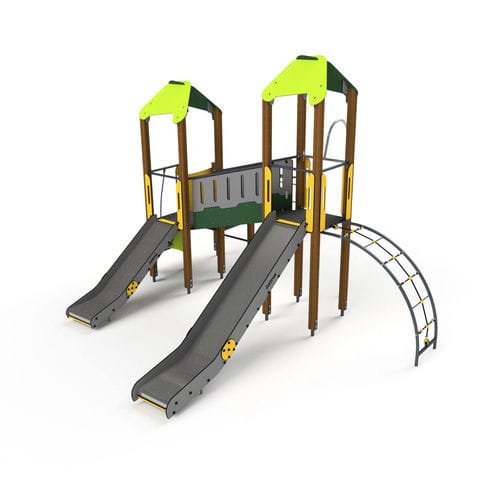Struttura ludica per parco giochi - 10042 - Astrus Playgrounds - in metallo / in legno / in HDPE