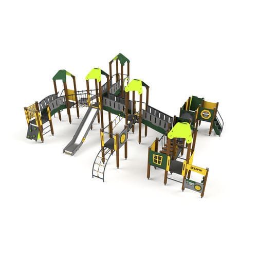 Struttura ludica per parco giochi - 10045 - Astrus Playgrounds - in metallo / in legno / in HDPE