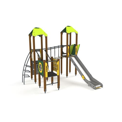 Struttura ludica per parco giochi - 10046 - Astrus Playgrounds - in metallo / in legno / in HDPE