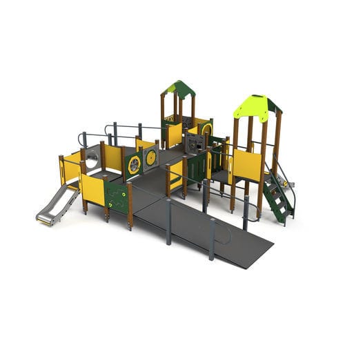 Struttura ludica per parco giochi - 10049 - Astrus Playgrounds - in metallo / in legno / in HDPE