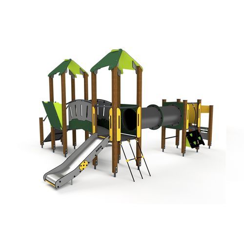 Struttura ludica per parco giochi - 10035 - Astrus Playgrounds - in metallo / in legno / in PEHD