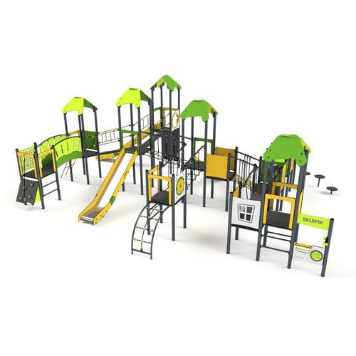 Struttura ludica per parco giochi - 11060 - Astrus Playgrounds - in metallo / in HDPE / modulare