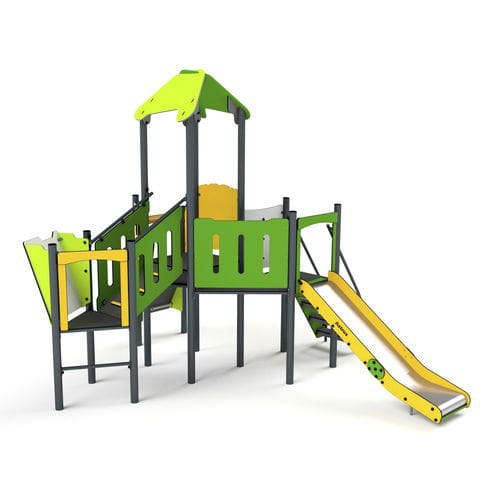 Struttura ludica per parco giochi - 11076 - Astrus Playgrounds - in metallo / in PEHD / modulare