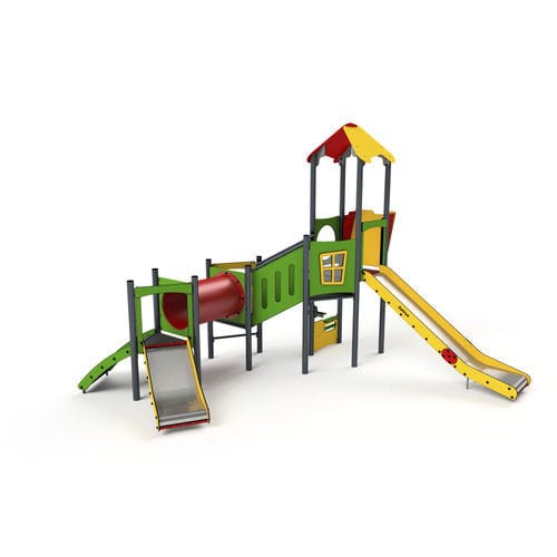 Struttura ludica per parco giochi - 11080 - Astrus Playgrounds - in metallo / in PEHD / modulare