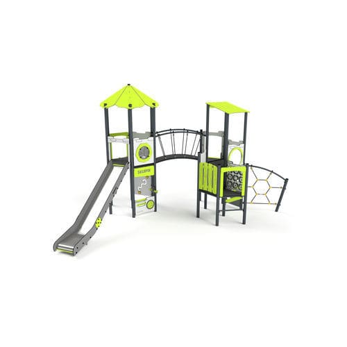 Struttura ludica per parco giochi - 11090 - Astrus Playgrounds - in metallo / in HDPE / modulare