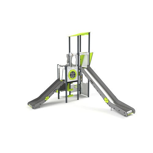 Struttura ludica per parco giochi - 11092 - Astrus Playgrounds - in metallo / in HDPE / modulare