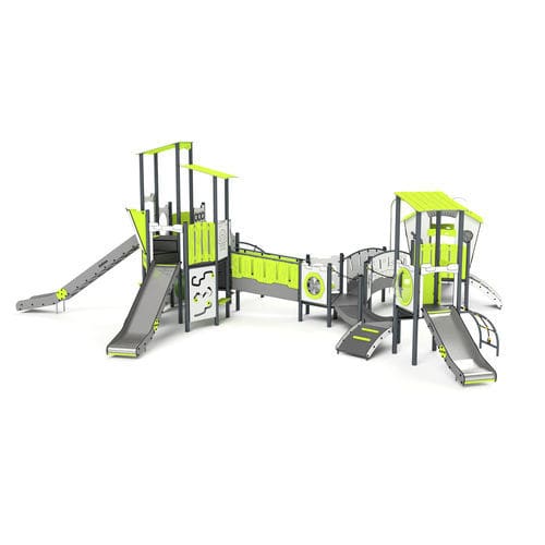 Struttura ludica per parco giochi - 11102 - Astrus Playgrounds - in metallo / in HDPE / modulare