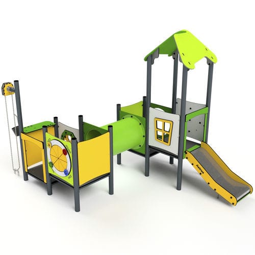 Struttura ludica per parco giochi - 11083 - Astrus Playgrounds - in metallo / in HDPE / modulare
