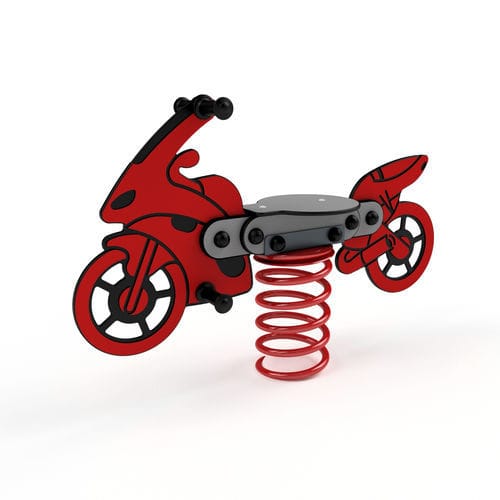 Gioco a molla in HDPE - 3405A MOTORBIKE - Astrus Playgrounds - trasporto / monoposto