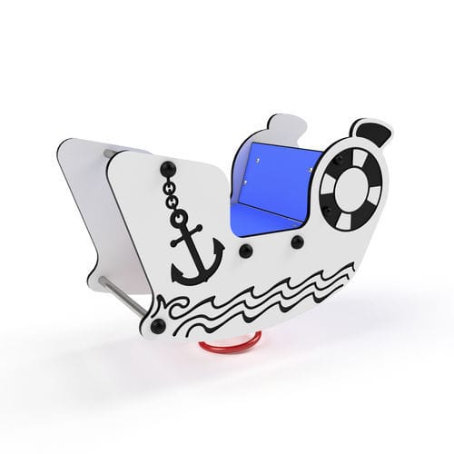 Gioco a molla in HDPE - 3404S SHIP - Astrus Playgrounds - trasporto / monoposto / 2 posti