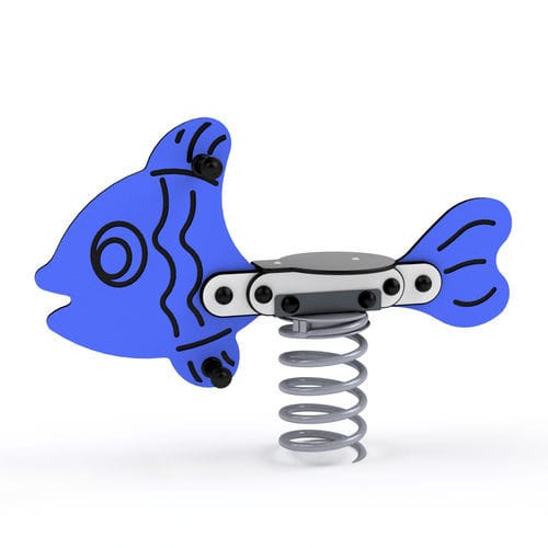 Gioco a molla in HDPE - 3408S FISH - Astrus Playgrounds - animale / monoposto