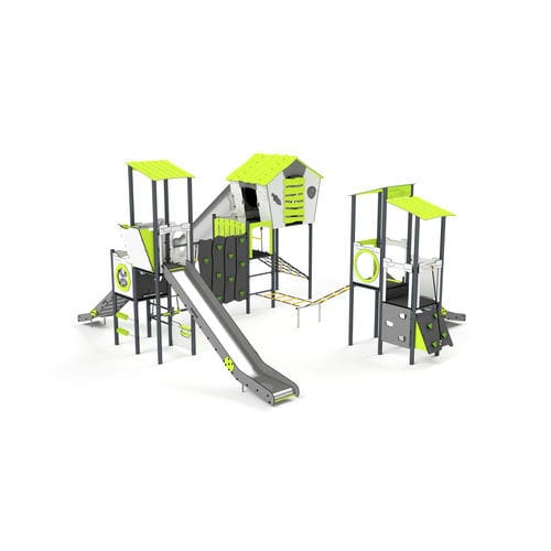Struttura ludica per parco giochi - 11085 - Astrus Playgrounds - in metallo / in HDPE / modulare