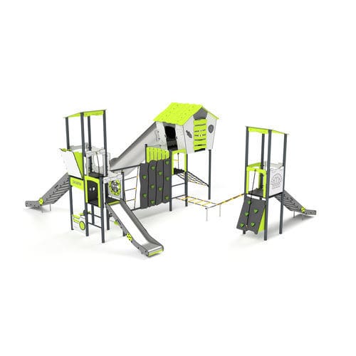 Struttura ludica per parco giochi - 11110 - Astrus Playgrounds - in metallo / in HDPE / modulare