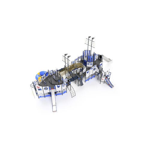 Struttura ludica per parco giochi - 3018S - Astrus Playgrounds - in acciaio galvanizzato / in HDPE / in policarbonato