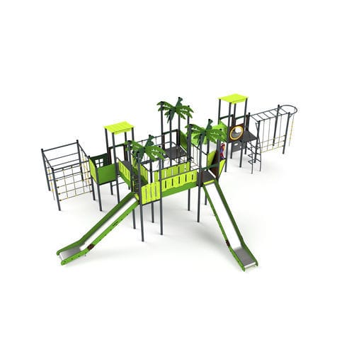 Struttura ludica per parco giochi - 11120 - Astrus Playgrounds - in metallo / in HDPE / modulare