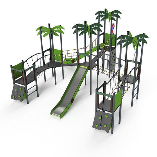 Struttura ludica per parco giochi - 11128 - Astrus Playgrounds - in metallo / in HDPE / modulare