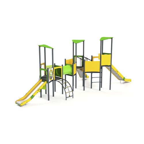 Struttura ludica per parco giochi - 11052 - Astrus Playgrounds - in metallo / in HDPE / modulare