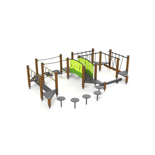 Area fitness per esterni per parco giochi - 10051 - Astrus Playgrounds - per scuola / per attività sportiva / per spazi pubblici