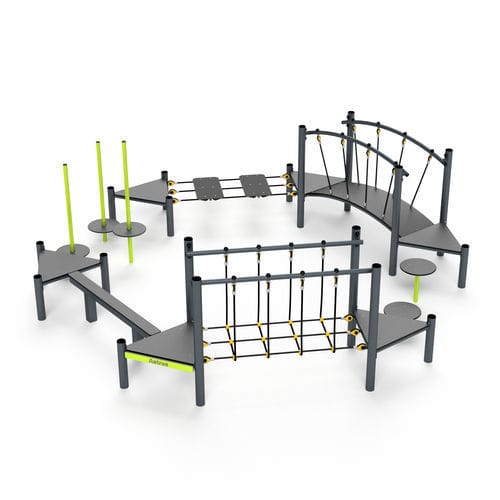 Area fitness per esterni per parco giochi - 3645S - Astrus Playgrounds - per scuola / per attività sportiva / per spazi pubblici