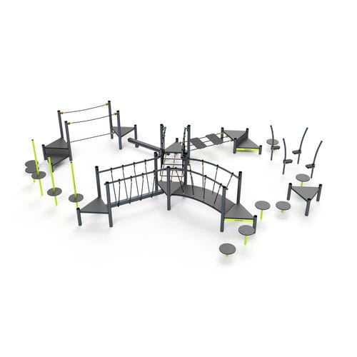Area fitness per esterni per parco giochi - 3644S - Astrus Playgrounds - per scuola / per attività sportiva / per spazi pubblici