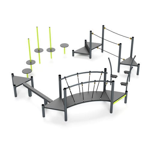 Area fitness per esterni per parco giochi - 3647S - Astrus Playgrounds - per scuola / per attività sportiva / per spazi pubblici