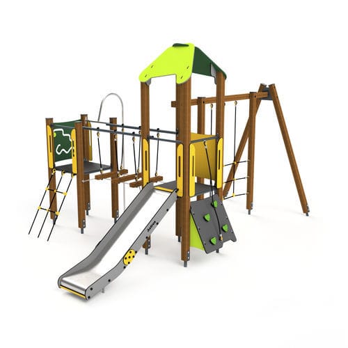 Struttura ludica per parco giochi - 10019 - Astrus Playgrounds - in metallo / in legno / in PEHD