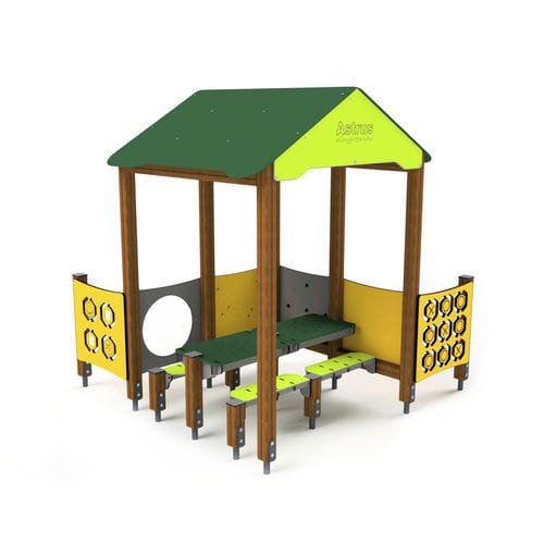 Struttura ludica per parco giochi - 10024 - Astrus Playgrounds - in legno / in metallo / in HDPE